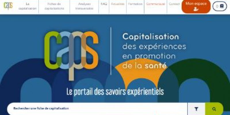 Photo du Capitalisation des expériences en promotion de la santé – Site internet