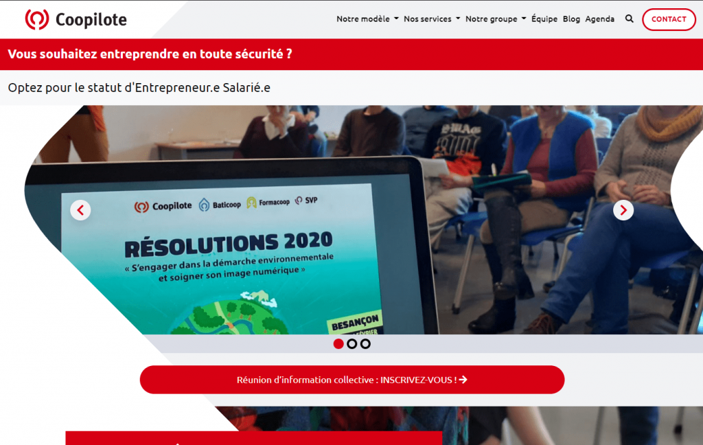 Coopilote vue sur tablette