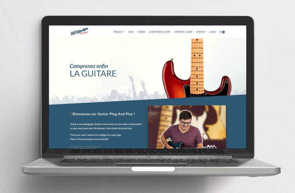 refonte technique site guitar plug and play