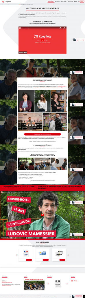 Coopilote site internet - coopérative d'entrepreneurs